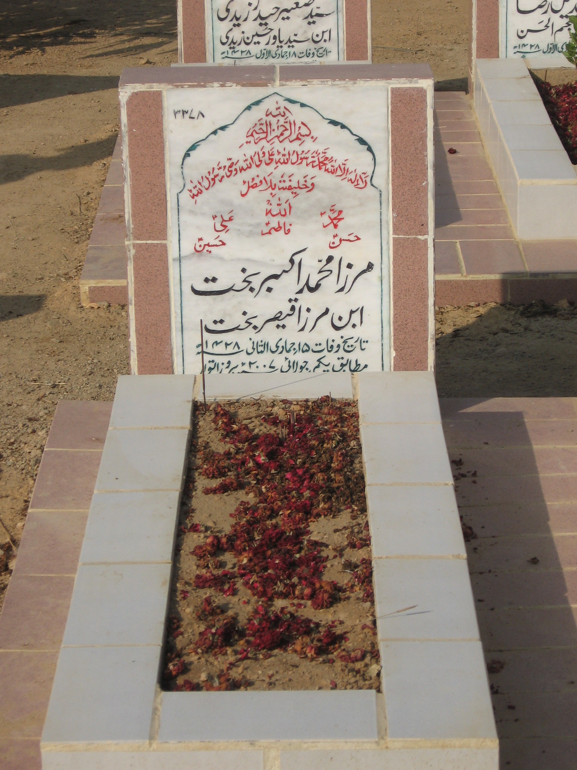 3378 – Mirza Mohd Akbar Bukht