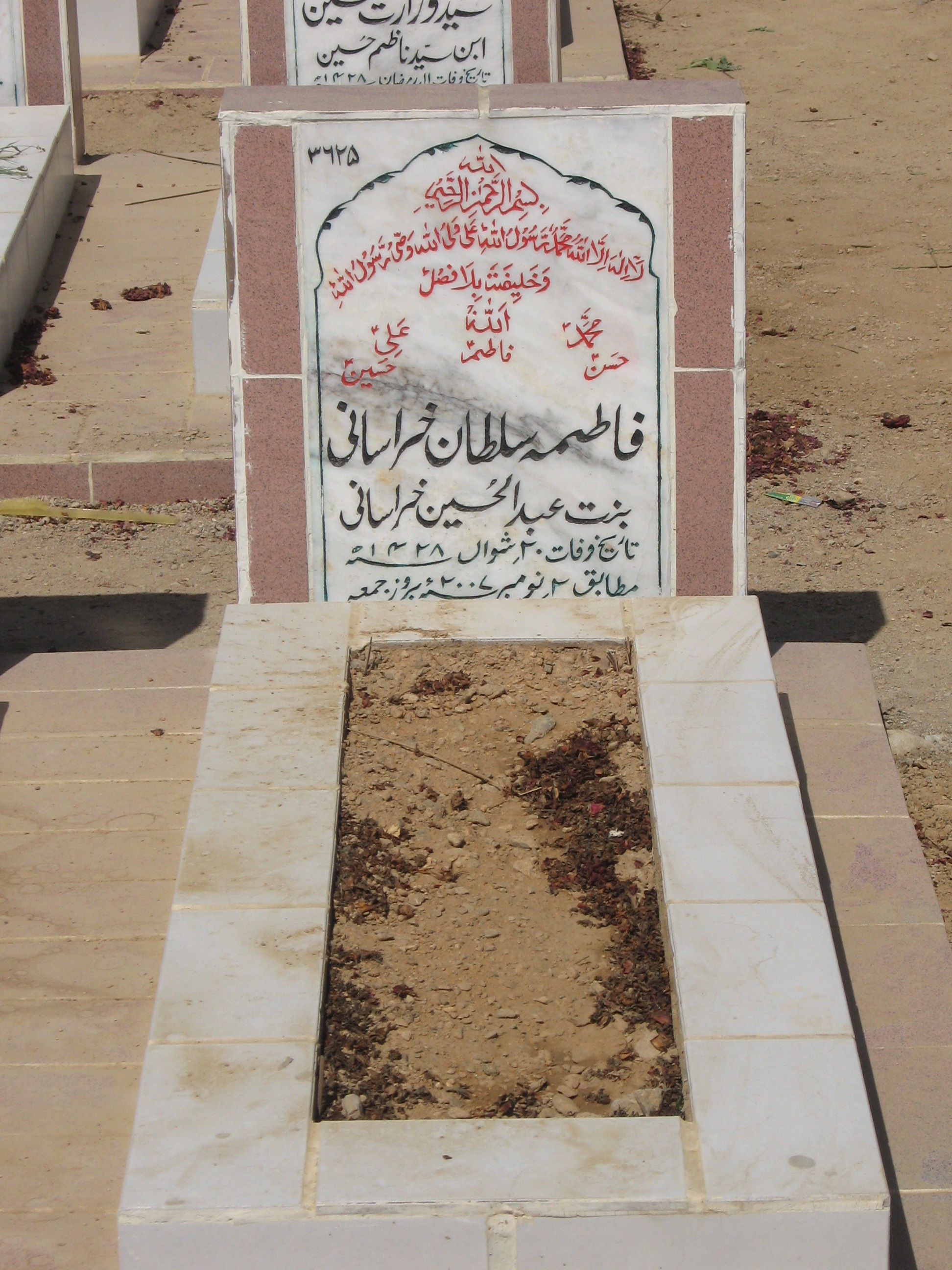 3625 – Fatima Sultan Khurasani