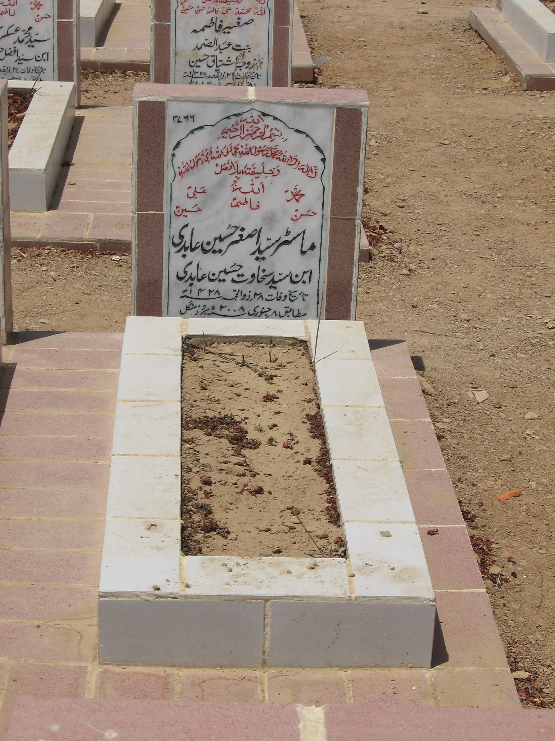 3766 – Mastar Syed Asghar Hussain Abidi