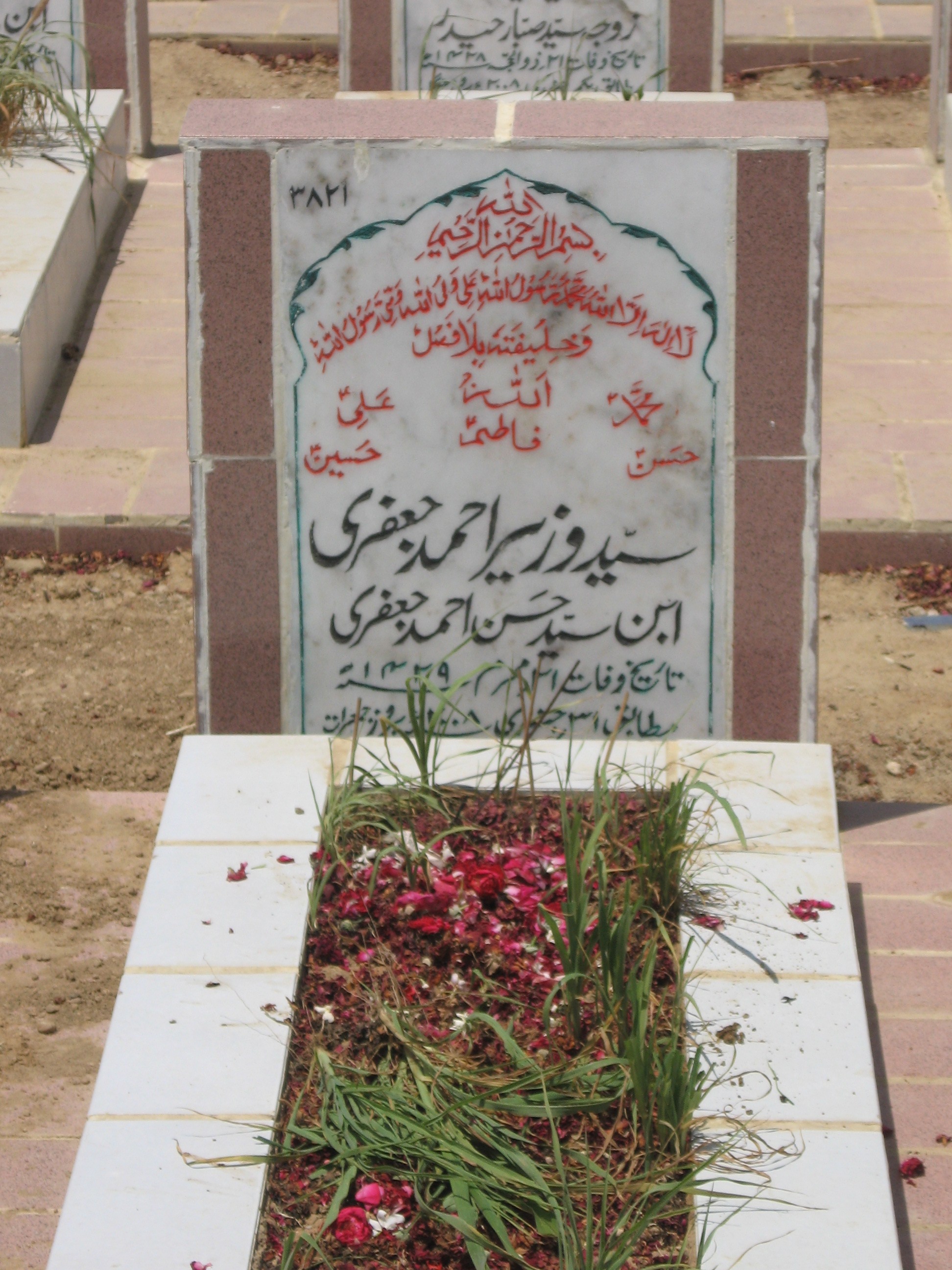 3821 – Syed Wazeer Ahmed Jaffri