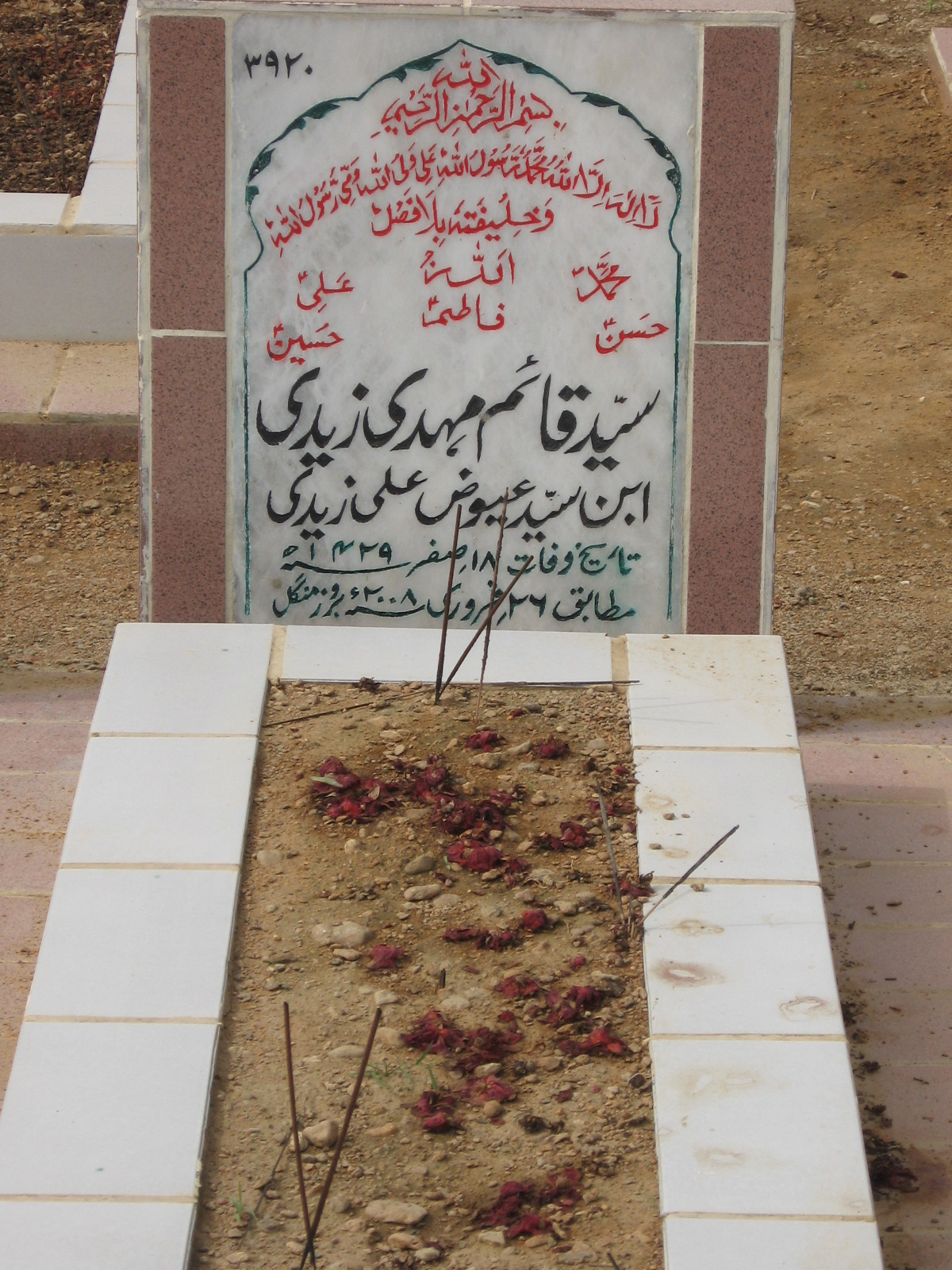 3920 – Syed Qaim Mehdi Zaidi