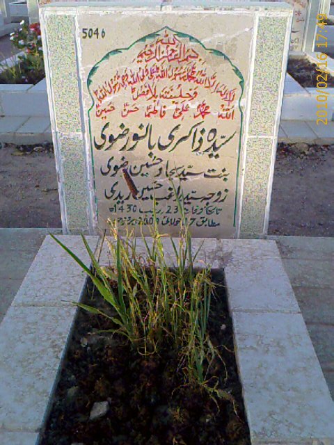 5046 – Syeda Zakari Bano Rizvi