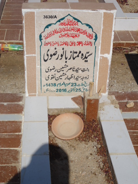 13630 – Syeda Mumtaz Bano Rizvi