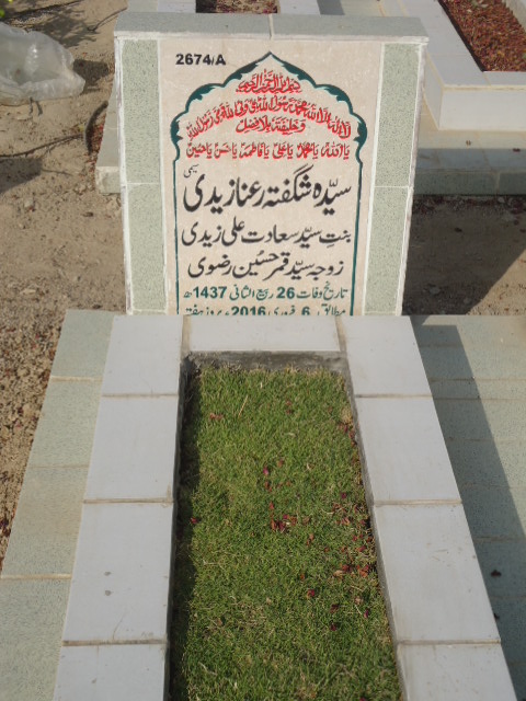 12674 – Syeda Shugufta Rana Zaidi