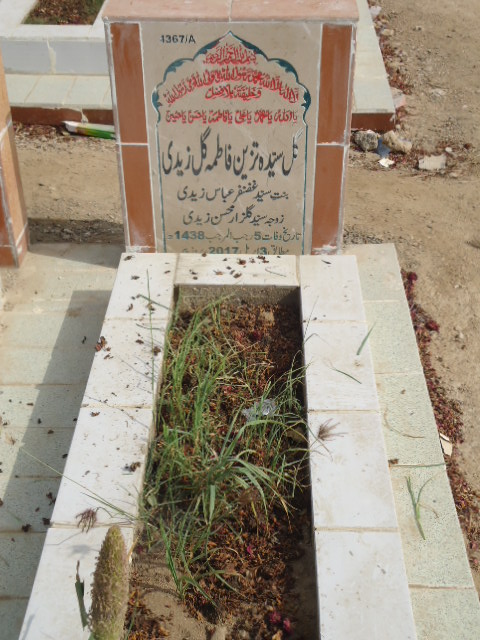 14367 – Gul Syeda Tazeen Fatima Gull Zaidi