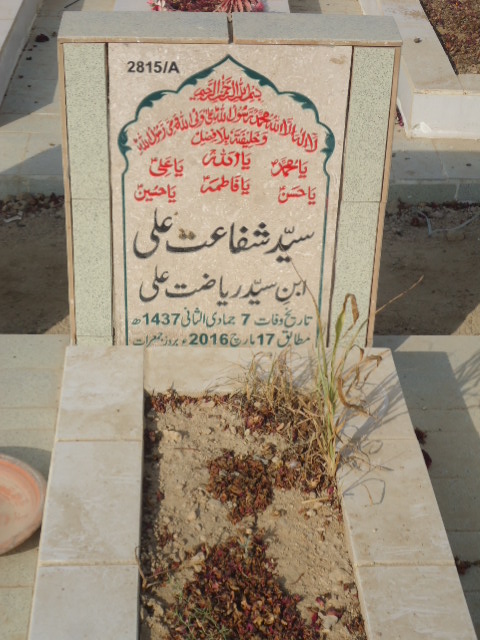 12815 – Syed Shafat Ali