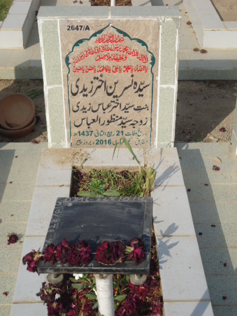 12647 – Syeda Nasreen Akhtar Zaidi