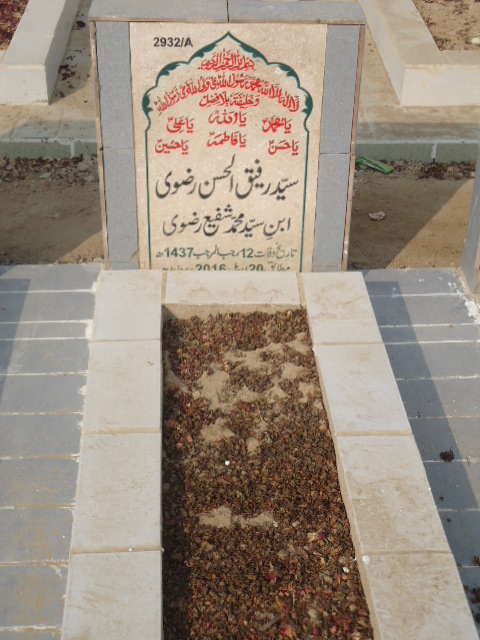 12932 – Syed Rafique Ul Hassan Rizvi