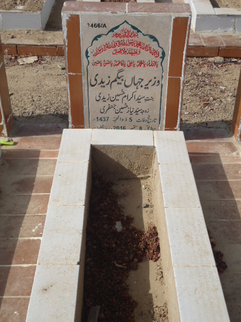 13466 – Wazeer Jahan Begum Zaidi