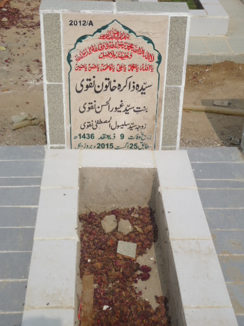 12012 – Syeda Zakira Khatoon Naqvi