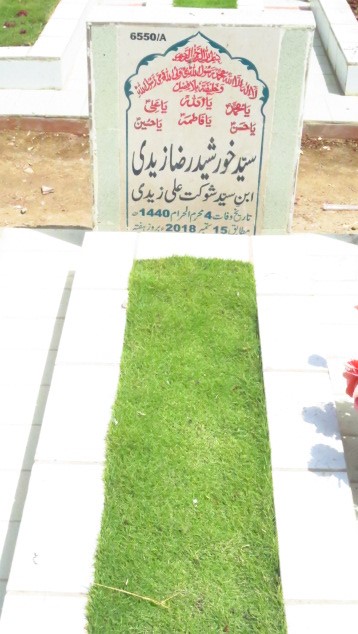 16550 – Syed Khursheed Raza Zaidi